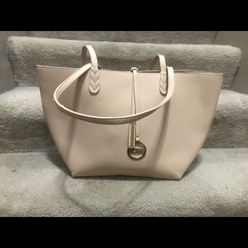 Large cream BCBG tote